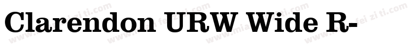 Clarendon URW Wide R字体转换